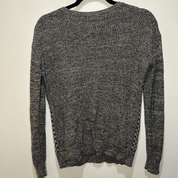 Urban Outfitters Ecote Intarsia Tan Pink Aztec Tribal Pullover Sweater Size XS - Picture 6 of 6